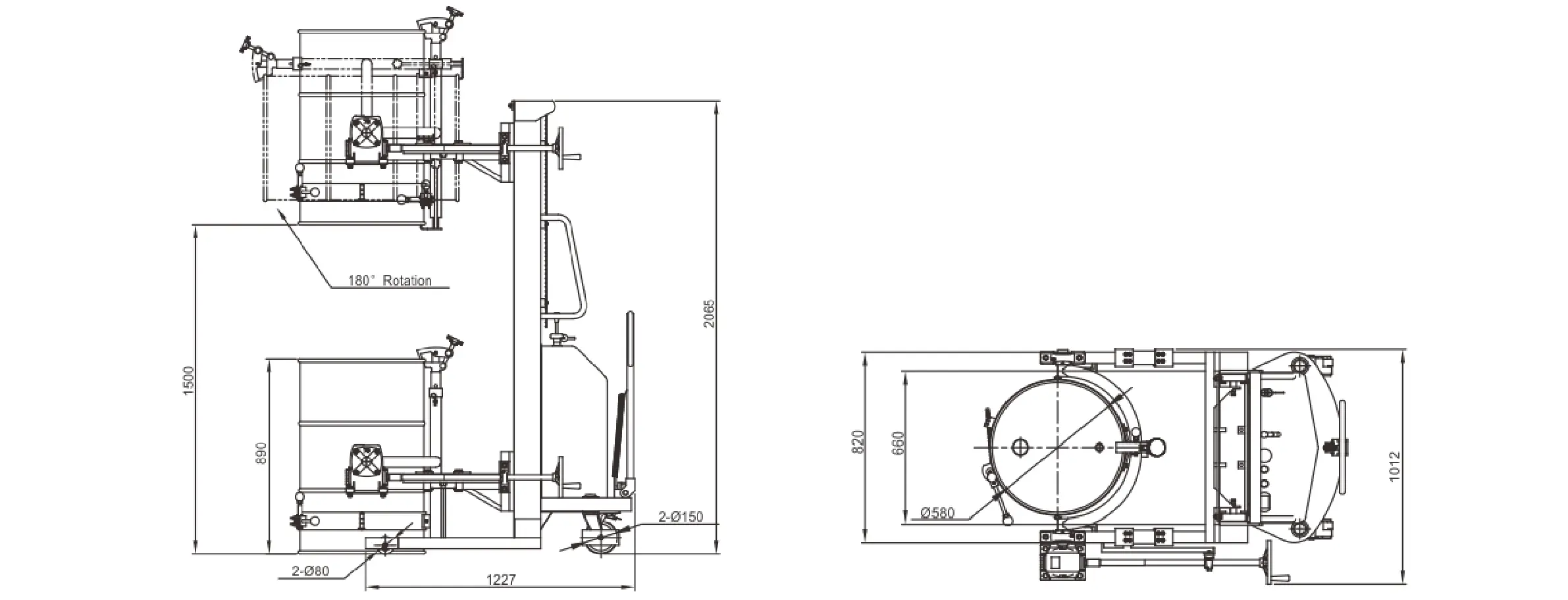 YL520520-A Semi-electric Drum Stacker (1)9ae