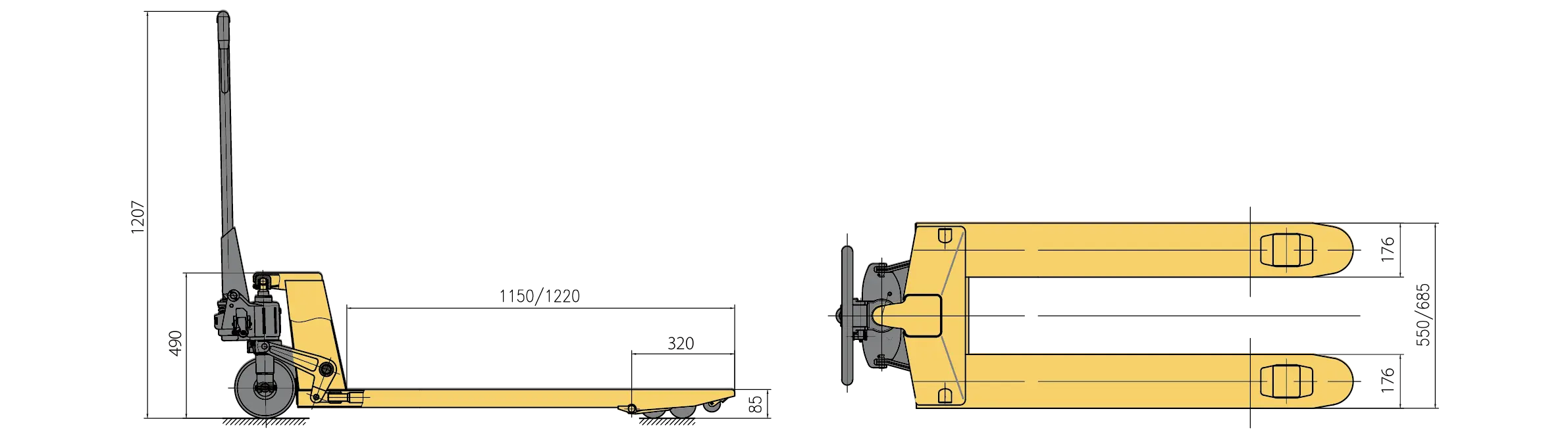 BF50 Heavy Duty Pallet Truck (1)i6c